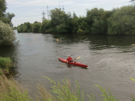 Wesel-Obrighoven : Die Lippe in der Nähe der RWE-Straße